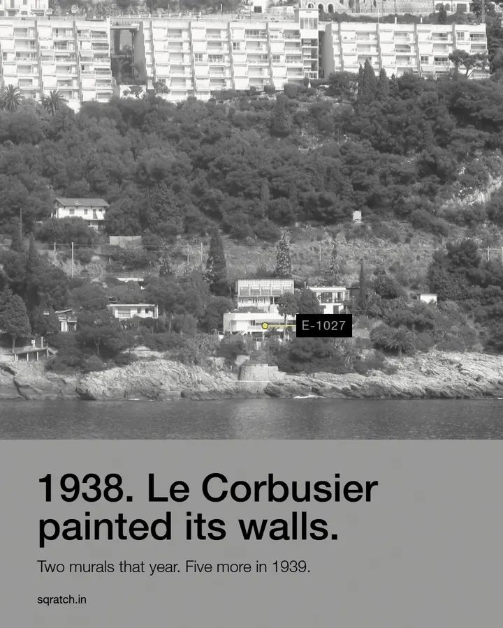 Third slide from Eileen Gray, E-1027